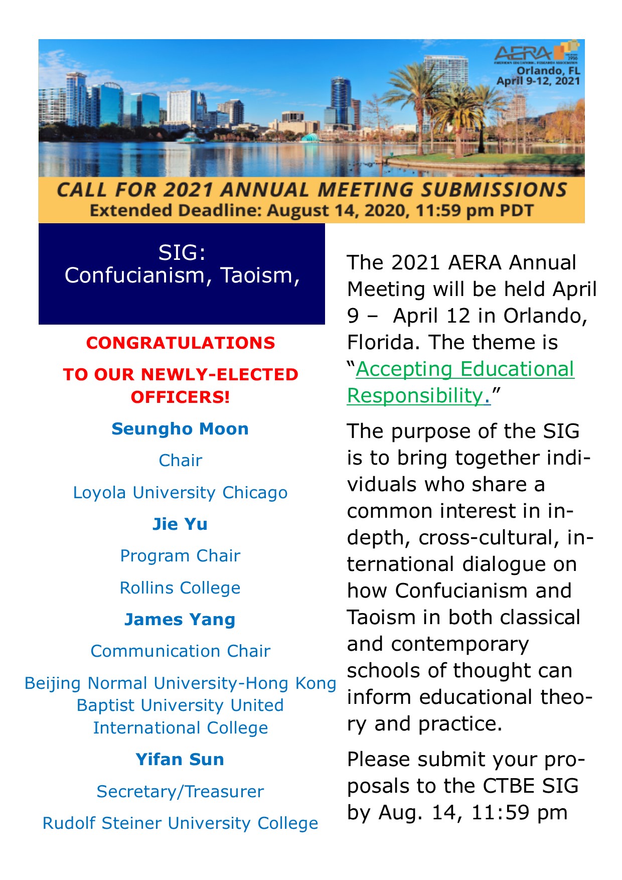 AERA CTBE SIG newsletter_summer 2020